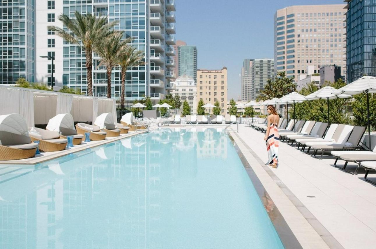 Отель Level Downtown La South Olive Лос-Анджелес Экстерьер фото